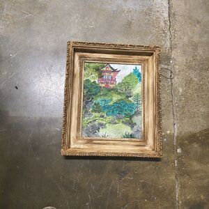 Original Watercolor Painting "Golden Gate Park"  17" X 20" By Timothy Designs